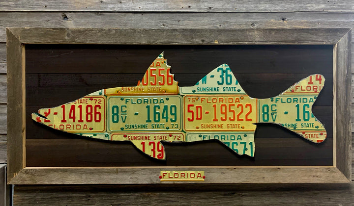 Florida Snook License Plate Art