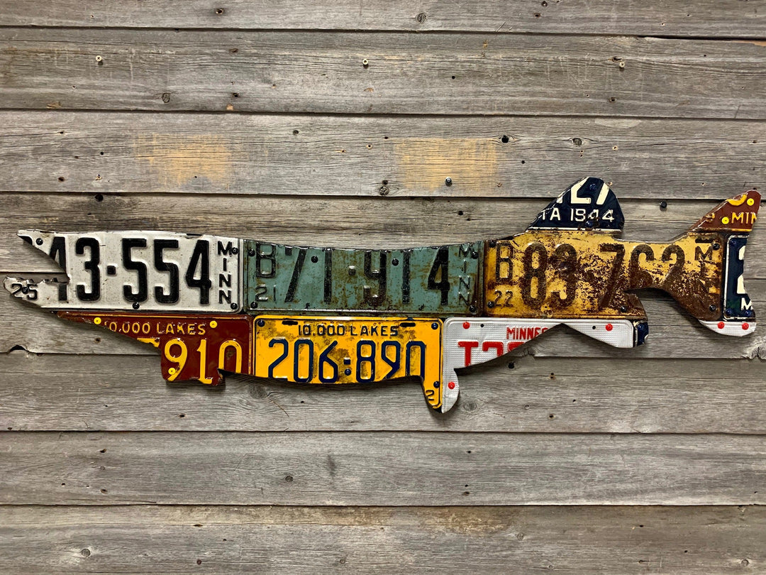 Minnesota Pike/Muskie License Plate Art