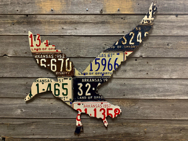 Arkansas Antique Duck License Plate Art