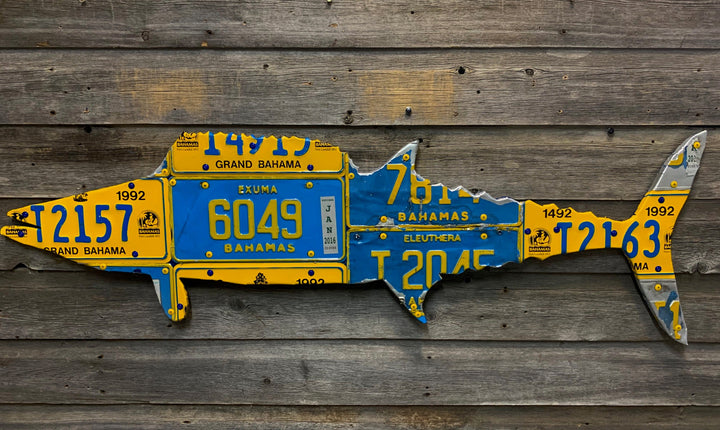 Bahamas Wahoo License Plate Art