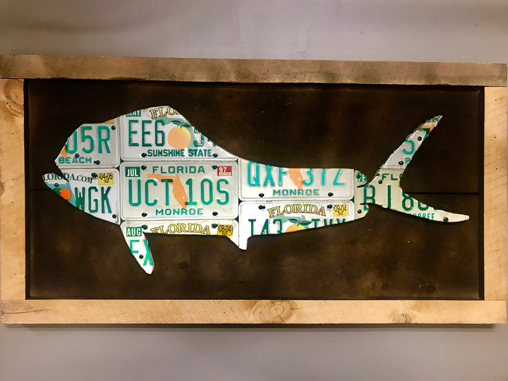 Florida Mahi Mahi License Plate Art