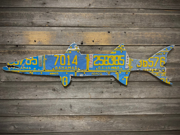 Bahamas Barracuda License Plate Art