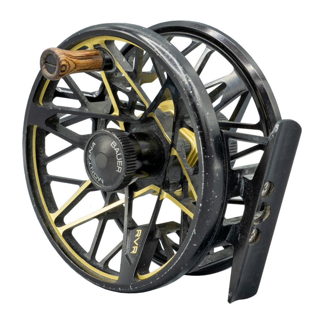 USED Bauer RVR Fly Reel Black & Gold 4/5