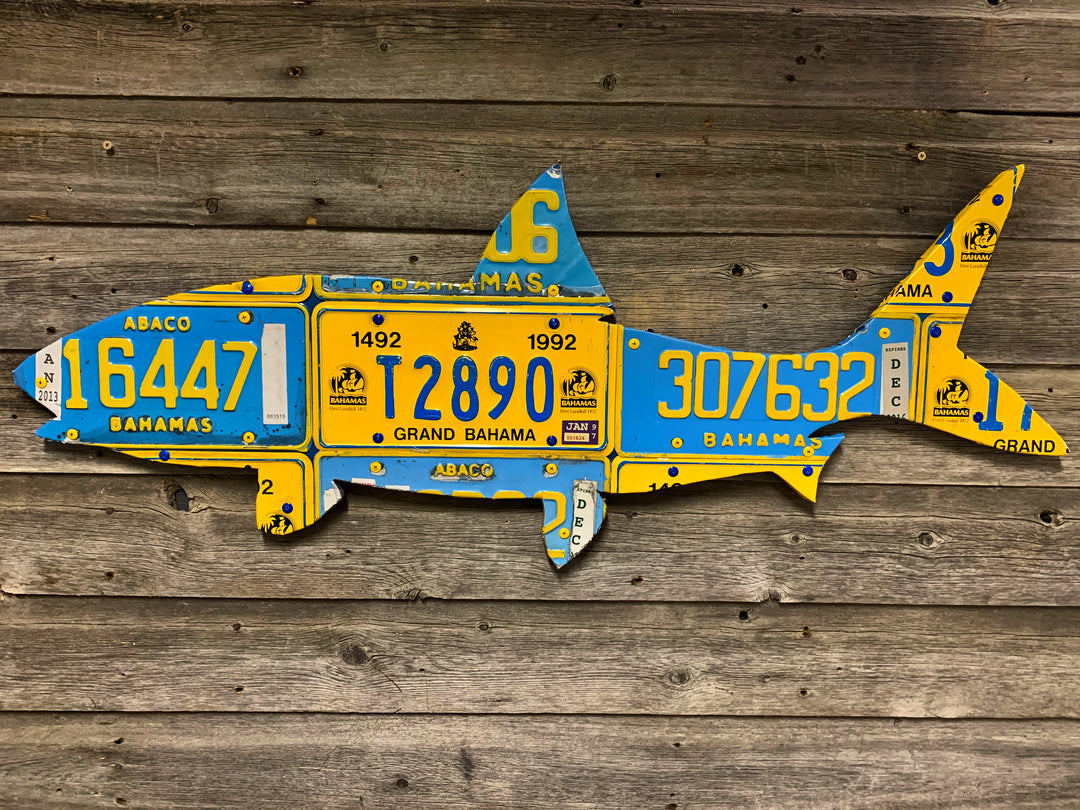 Bahamas Bonefish License Plate Art