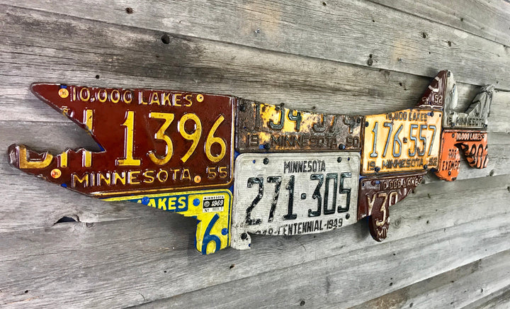 Minnesota Pike/Muskie License Plate Art