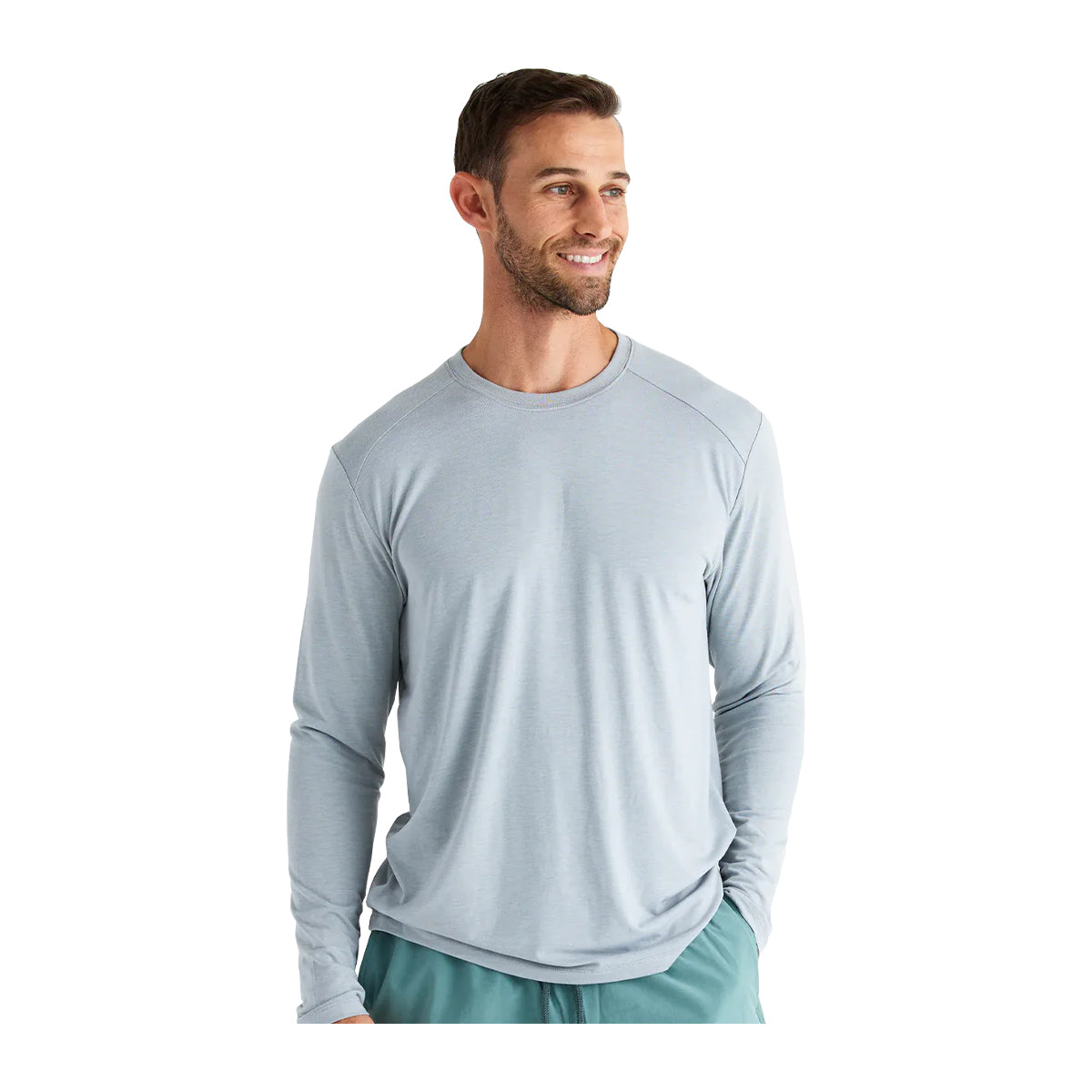 Free Fly Bamboo Shade Long Sleeve Heather Aspen Grey – Madison River ...