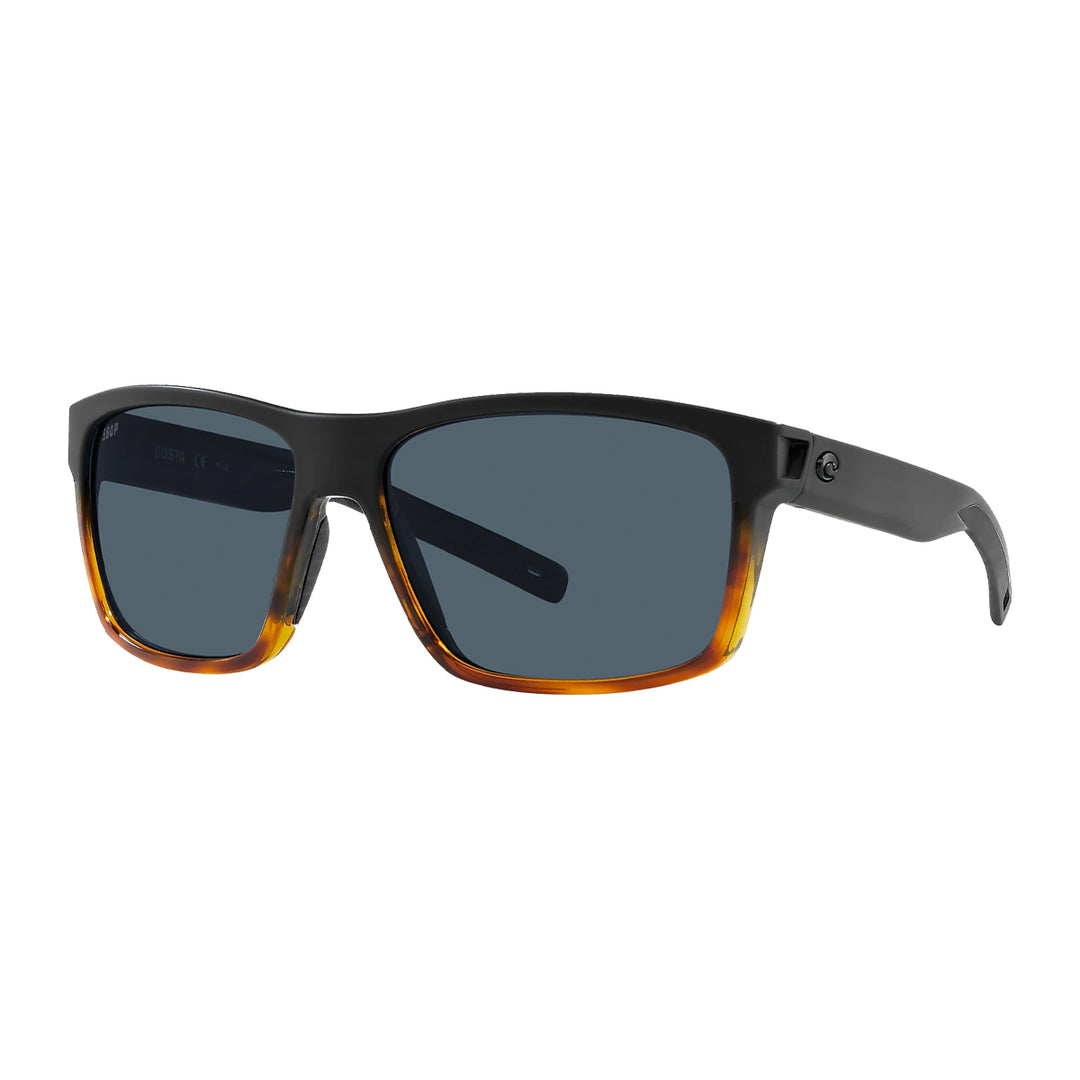 Costa Slack Tide Sunglasses Matte Black/Shiny Tortoise Gray 580P